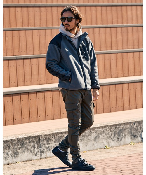 wjk ブルゾン アウター combination fleece jacket メンズ : ZOZOTOWN