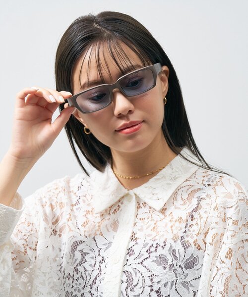 C ハードウェア リファインド スクエア サングラス★残りわずか サングラスブランド IZONE NEW YORK | アイゾーンニューヨーク