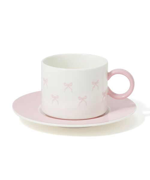 Francfranc（フランフラン） 食器 リボン カップ＆ソーサー ピンク