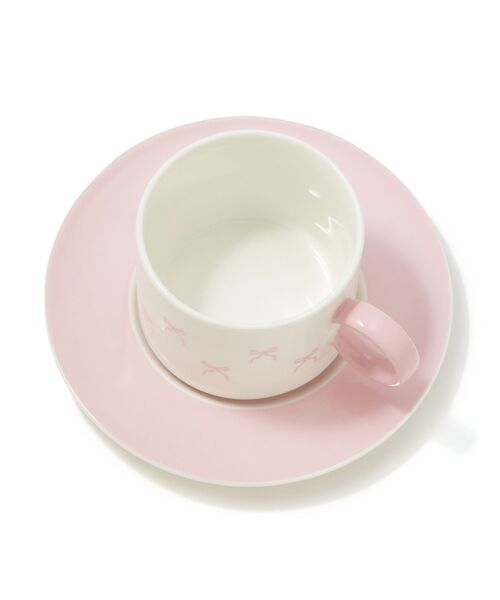 Francfranc（フランフラン） 食器 リボン カップ＆ソーサー ピンク