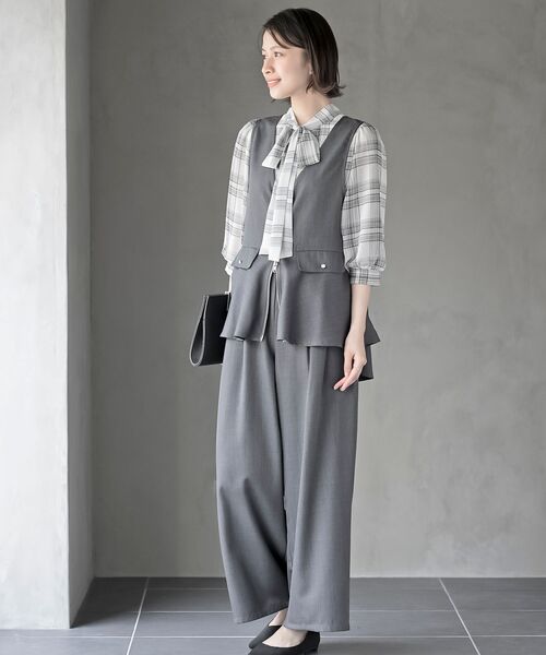 r・p・s セットアップ フロントZIPベスト×ワイドパンツ