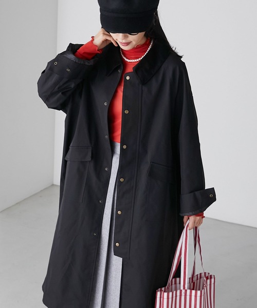 「BONLECILL」 ステンカラーコート FREE ベージュ レディース_画像3