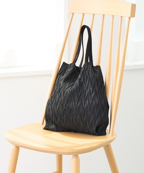 CARETTE（カレット） エコバッグ プリーツ生地のフォーマルバッグ