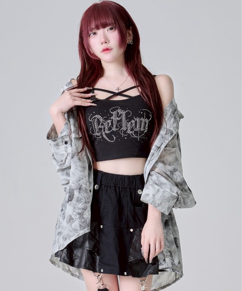 REFLEM キャミソール REFLEM キャミソール 「REFLEM/レフレム」クロスストラップ