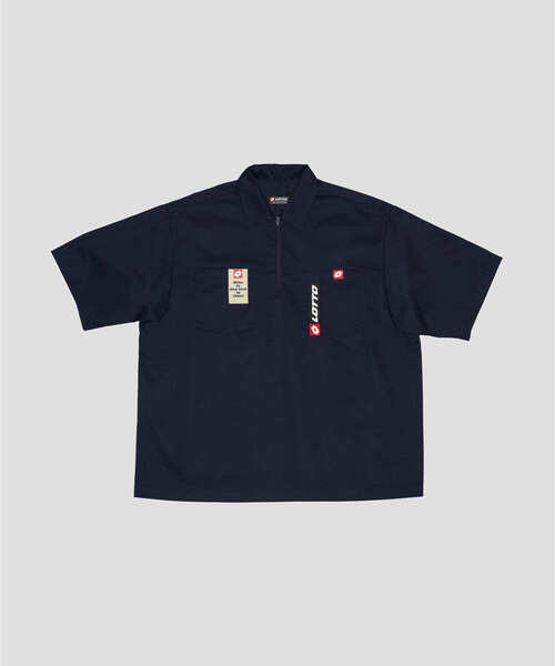 LOTTO（ロット） シャツ LOTTO TC TWILL HALF ZIP SHIRTS メンズ