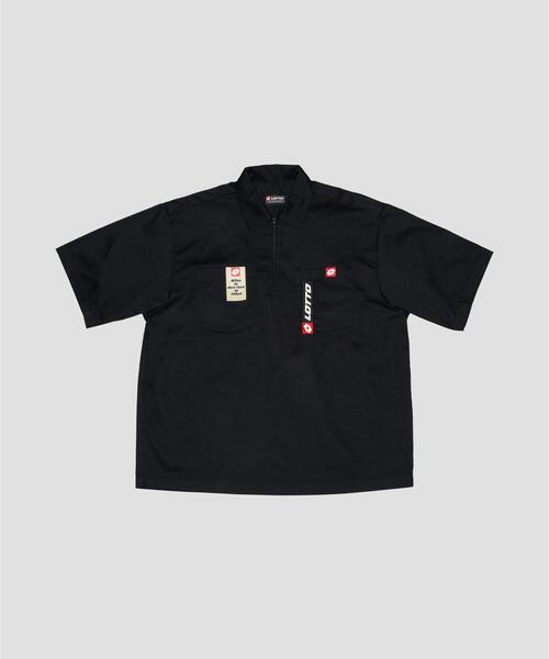 LOTTO（ロット） シャツ LOTTO TC TWILL HALF ZIP SHIRTS メンズ