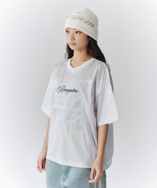 「FCMM」 半袖カットソー MEDIUM グレー レディース