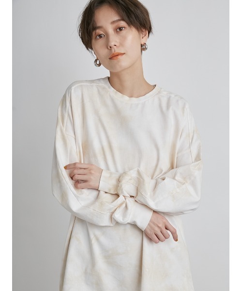 「emmi」 長袖カットソー MEDIUM ベージュ レディース