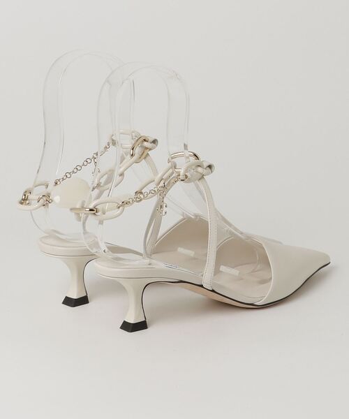 [JIMMY CHOO] каблук сандалии 34 белый женский 