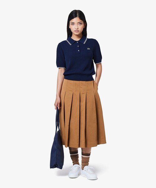 Lacoste ポロシャツとスカートセット M af025j-166-fn.