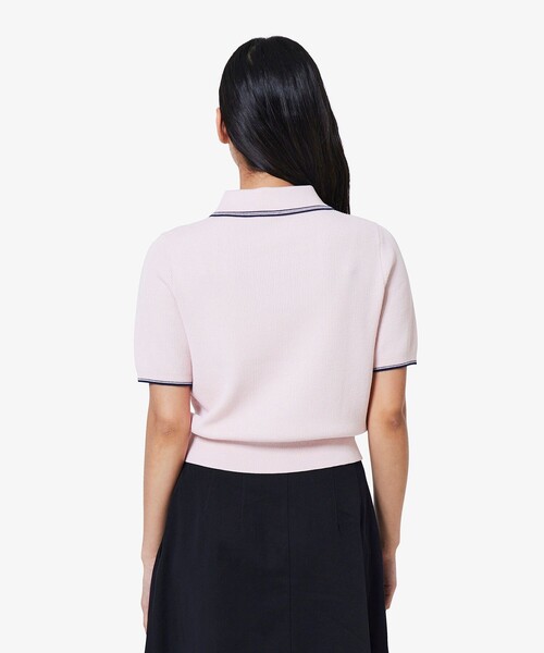 LACOSTE（ラコステ） ポロシャツ ポロ 配色ライン コンパクトニット