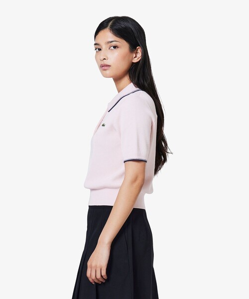 LACOSTE（ラコステ） ポロシャツ ポロ 配色ライン コンパクトニット