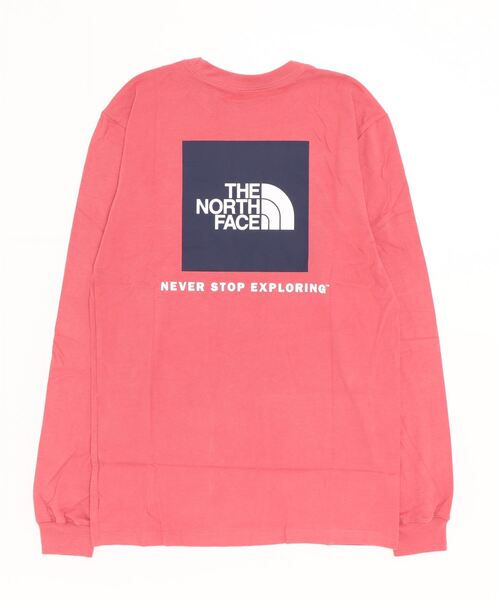 「THE NORTH FACE」 長袖Tシャツ MEDIUM ピンク メンズ