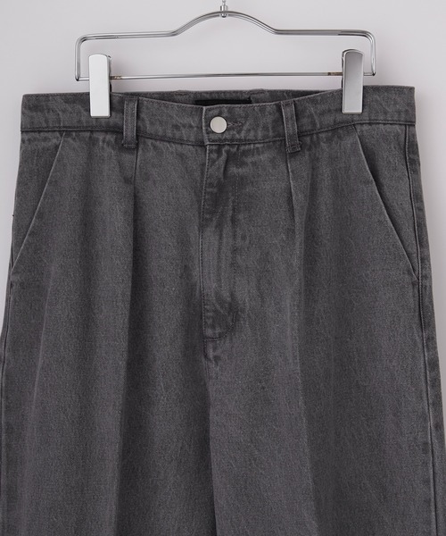 「CALLNE」 加工デニムパンツ M ブラック メンズ