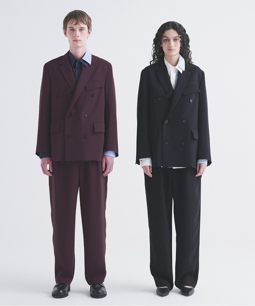 CULLNI スラックス Double Cloth 3Tuck Semi Wide Pants メンズ