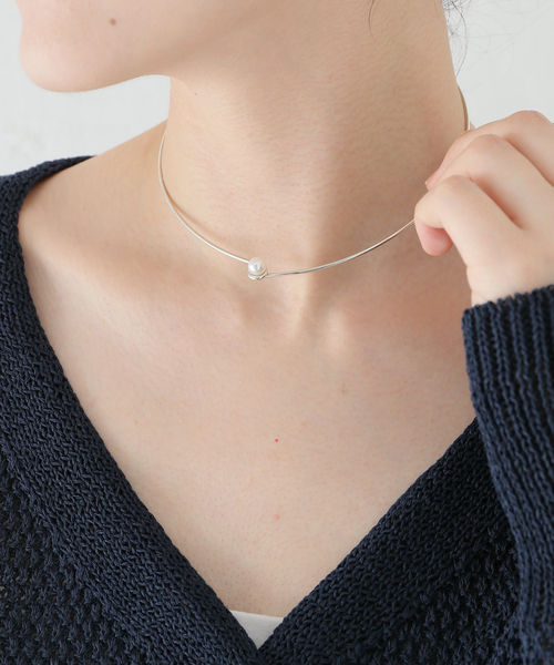 ネックレス PREEK/プリーク baroque pearl line chokerネックレス 38 レディースの画像