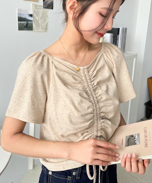 moment+ 半袖カットソー M ベージュ レディース : ZOZOTOWN Yahoo!店