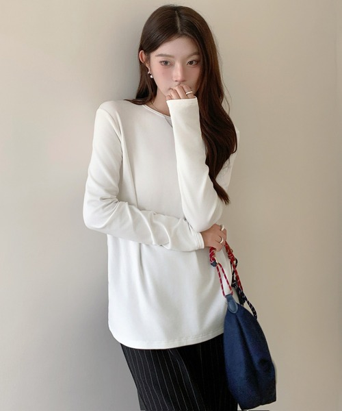 tシャツ ラウンドネックロングTシャツ レディース : ZOZOTOWN Yahoo!店