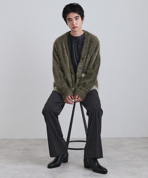 tk.TAKEO KIKUCHI（ティーケータケオキクチ） カーディガン バイカラー