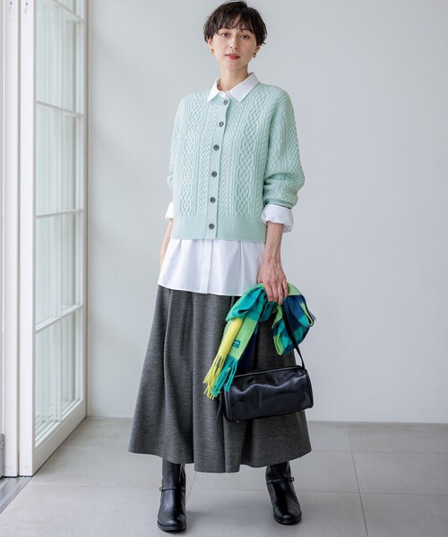 23区（ニジュウサンク） カーディガン 「洗える」カシミヤブレンド