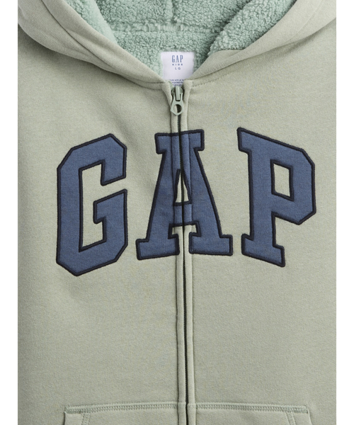 GAP（ギャップ） パーカー Gapロゴ 裏ボア ジップアップパーカー