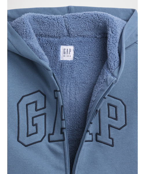 GAP（ギャップ） パーカー Gapロゴ 裏ボア ジップアップパーカー