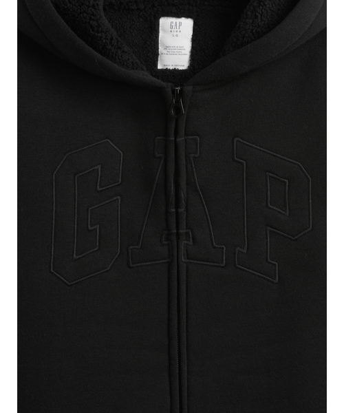 GAP（ギャップ） パーカー Gapロゴ 裏ボア ジップアップパーカー