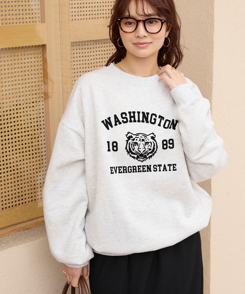 トレーナー+スウェット FROSTING LOGO CREWNECK SWEATSHIRT XLARGE（エクストラ ラージ） トレーナー スウェット SLANTED OG
