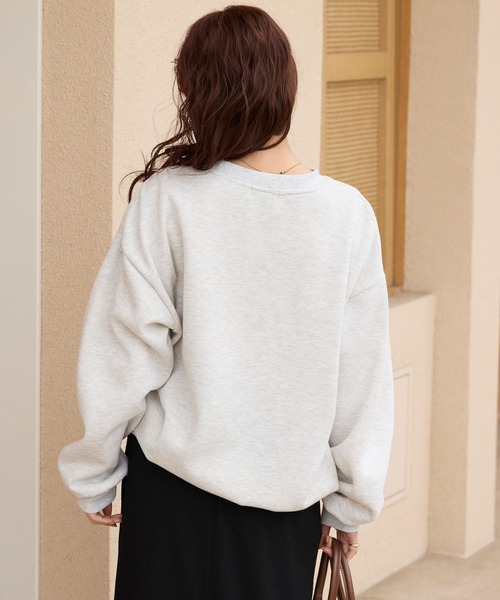 45R★ガーゼ裏毛のカレッジロゴプリントのラグランスウェット新品未使用 THE CRAFT CREW PRODUCTS トレーナー スウェット 裏起毛 アニマル