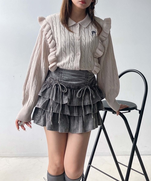 ◆alice auaa アリスアウアア◆ ミニスカート リボン付き ◇alice auaa アリスアウアア◇ ミニスカート リボン付き