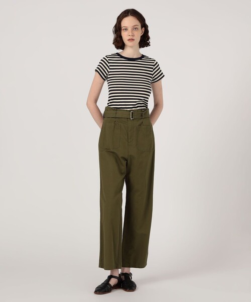 「ETRE CECILE」 半袖カットソー S ネイビー レディース_画像2