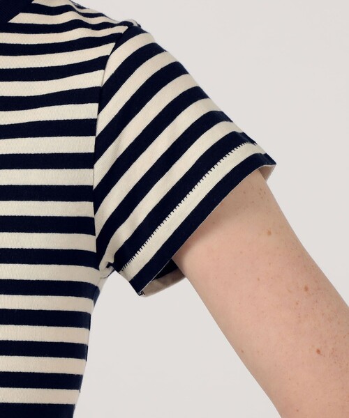 「ETRE CECILE」 半袖カットソー S ネイビー レディース_画像8