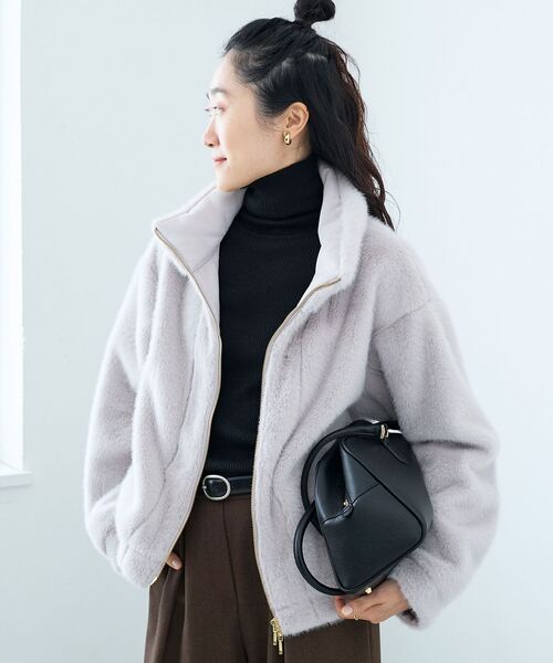 le.coeur blanc（ルクールブラン） ブルゾン アウター ミンクタッチ