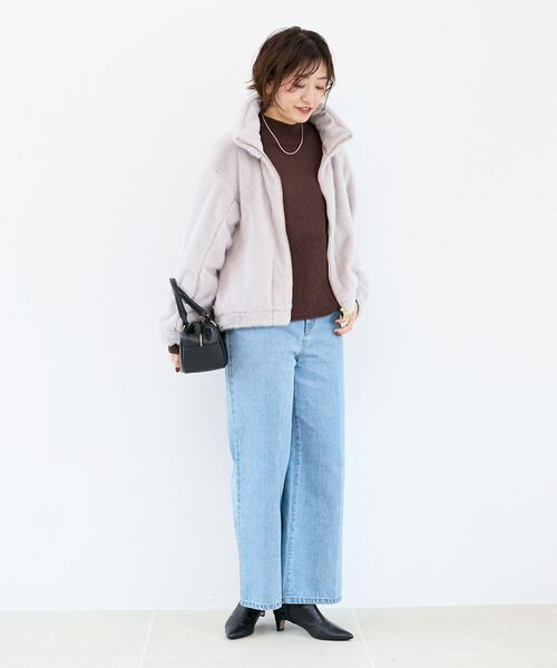 le.coeur blanc（ルクールブラン） ブルゾン アウター ミンクタッチ