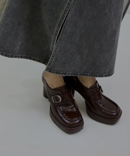 アメリヴィンテージ　ローファー　厚底 Ameri（アメリ） ローファー SQUARE LADY LOAFER レディース