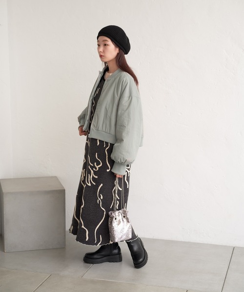 「Kastane」 ブルゾン S ブラック レディース_画像8