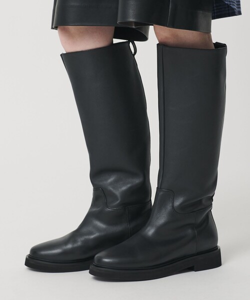 CAMINANDO」 美品　ロングブーツ 7inch ブラック レディース CAMINANDO（カミナンド） ブーツ 「CAMINANDO」バックル ロング ブーツ