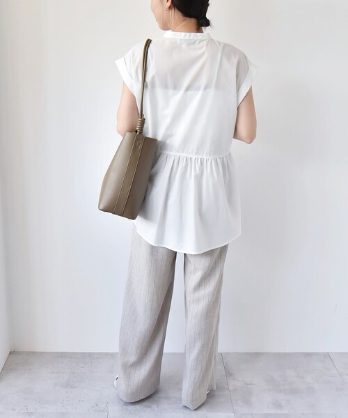 「quaranciel」 半袖ブラウス ONE SIZE ブルー レディース_画像7