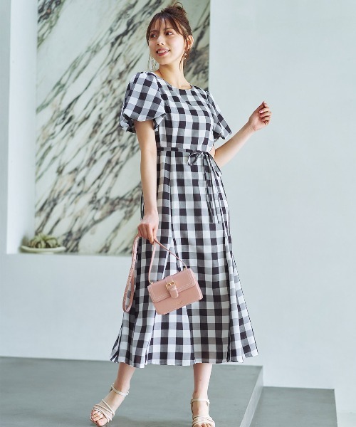 「WILLSELECTION」 半袖ワンピース MEDIUM ブラック系その他5 レディース_画像5