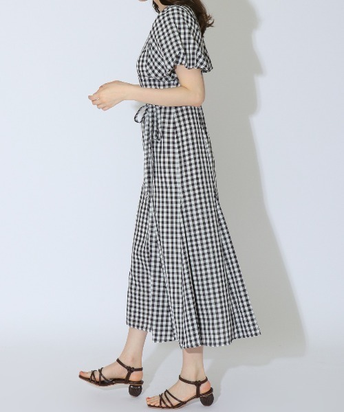 「WILLSELECTION」 半袖ワンピース MEDIUM ブラック系その他5 レディース_画像8