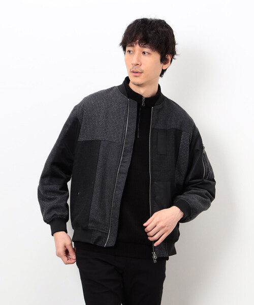 COMME CA ISM（コムサイズム） ブルゾン アウター パッチワーク