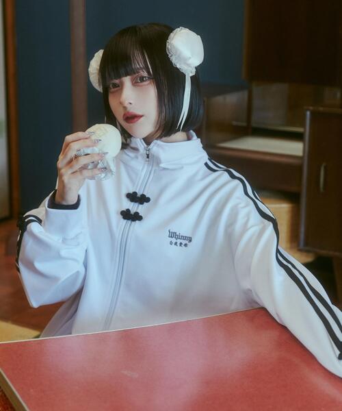 Whinny ジャージブルゾン FREE サックスブルー レディース : ZOZOTOWN