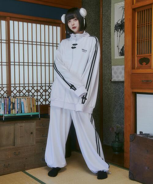 Whinny ジャージブルゾン FREE サックスブルー レディース : ZOZOTOWN