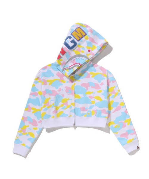 A BATHING APE ダズルカモ ダブルジップパーカー 裏起毛 A BATHING APE（アベイシングエイプ） パーカー MULTI CAMO CRYSTAL