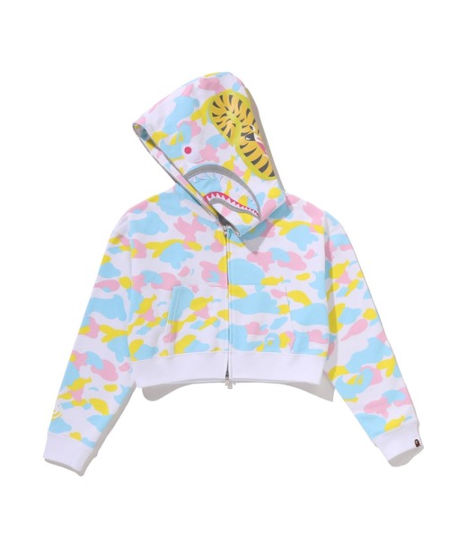 a bathing ape ジップパーカー　ジャンパー　アウター A BATHING APE（アベイシングエイプ） パーカー SHARK CROPPED FULL