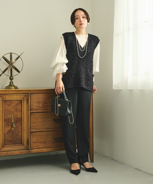 pual ce cin スラックス パンツ 「セットアップ対応」ストレッチジョー