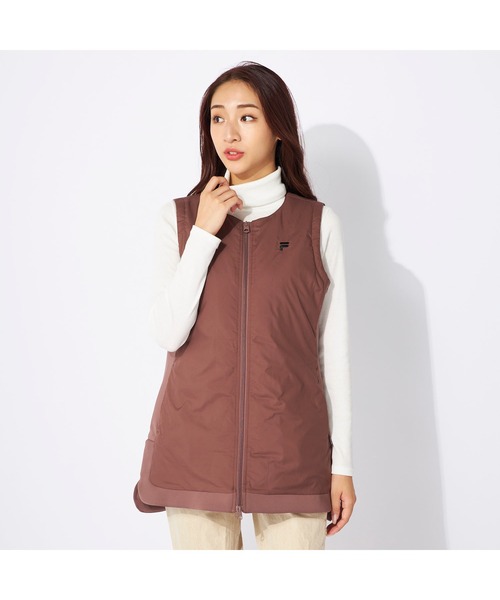 【大人気】フィラ　FIRA レディーステニスウェア　ダウンベスト　ゴルフ　Ｌ FILA GOLF ベスト ジレ 「FILA GOLF:フィラゴルフ」レディースダウン