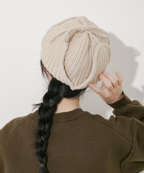 「SMELLY」 ニットキャップ - モカ レディース_画像8