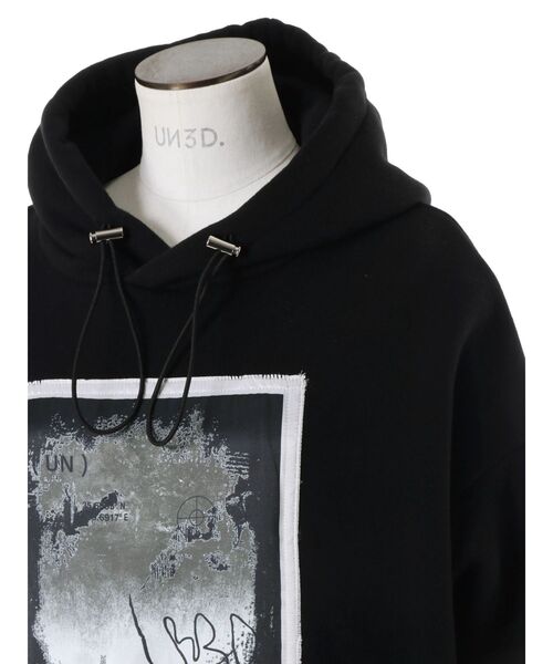 UN3D.（アンスリード） トレーナー スウェット METALLIC PAINT HOODIE
