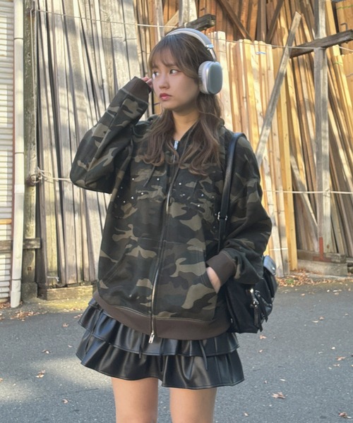 AS KNOW AS（アズノゥアズ） パーカー Wジップとロゴパーカー「UNISEX